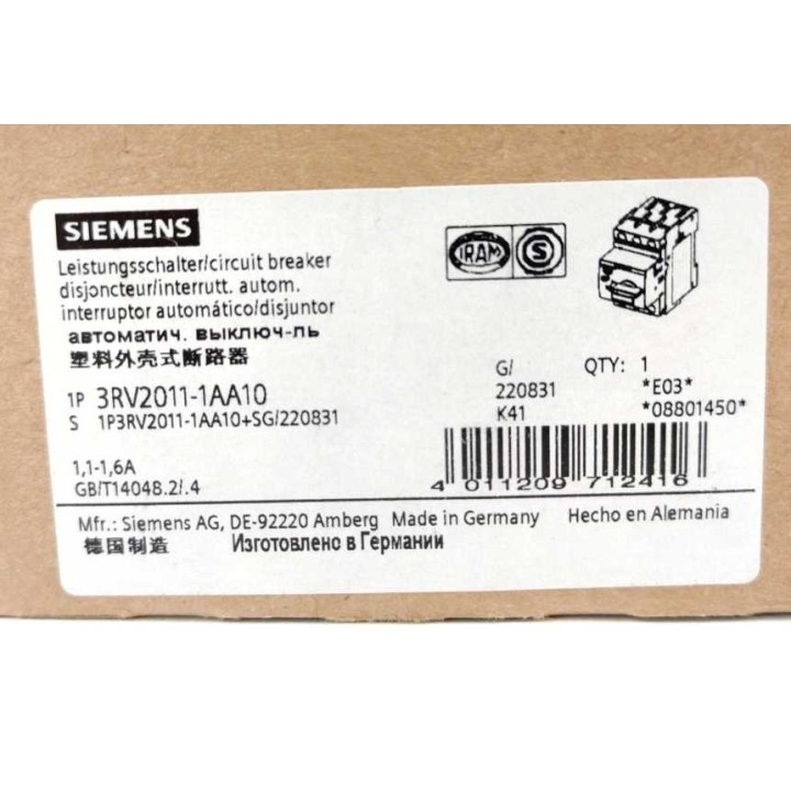 Siemens 3RV2011-1AA10