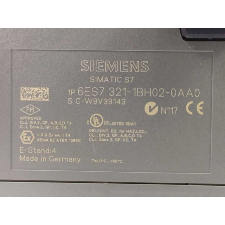 Siemens 6ES7321-1BH02-0AA0 Siemens 6ES7321-1BH02-0AA0
