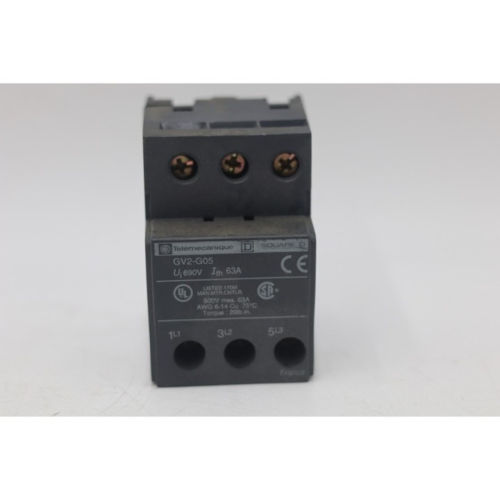 SCHNEIDER ELECTRIC  Telemecanique GV2-G05 63A SCHNEIDER ELECTRIC  Telemecanique GV2-G05 63A