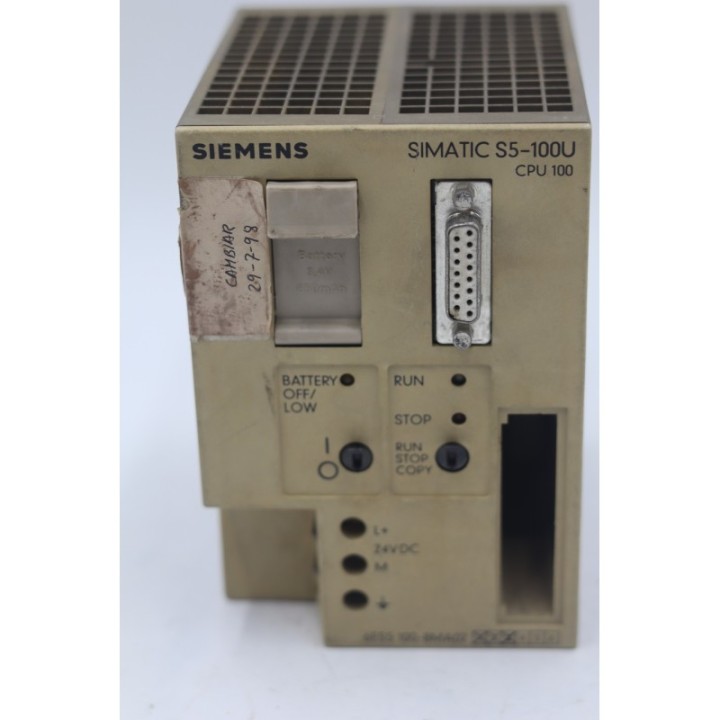 SIEMENS SIMATIC Siemens SIMATIC S5-100U 6ES5 100-8MA02 SIEMENS SIMATIC Siemens SIMATIC S5-100U 6ES5 100-8MA02