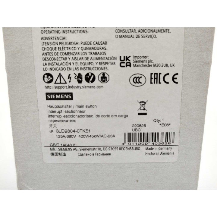 Siemens 3LD2804-0TK51