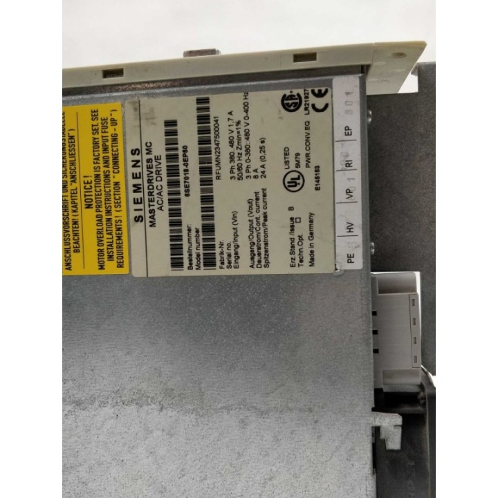 Siemens 6SE7018-0EP50 Siemens 6SE7018-0EP50
