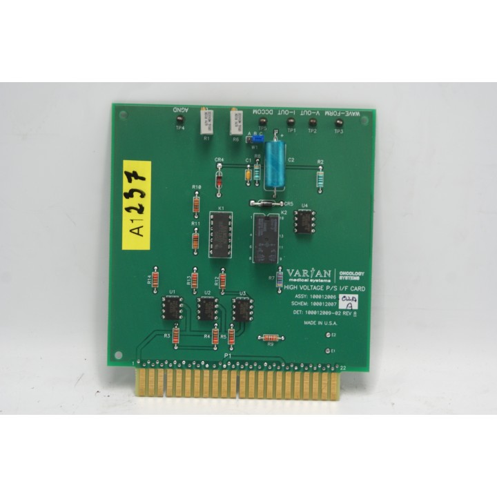 Varian Varian Oncology Systems High Voltage P/S I/F CARD 070620117 100012006 C1V-0