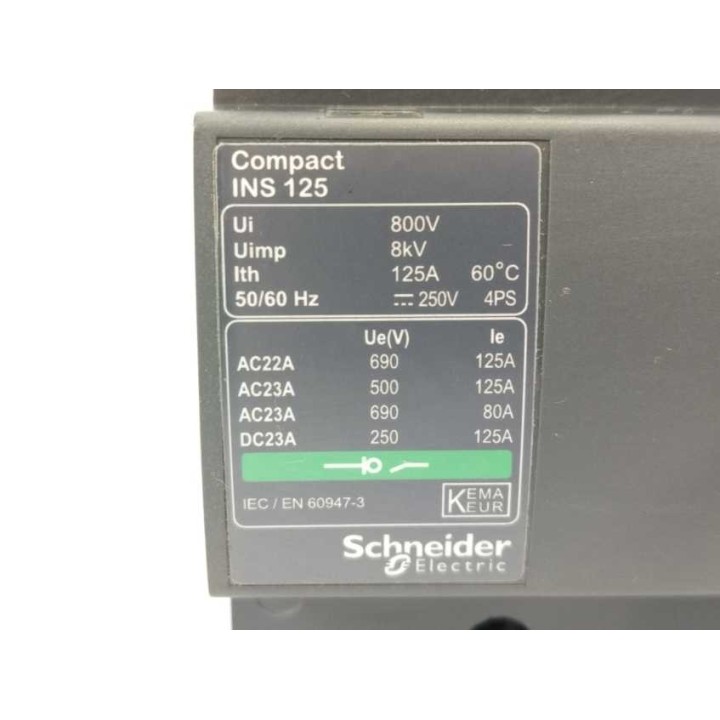 Schneider Electric INS125 Schneider Electric INS125