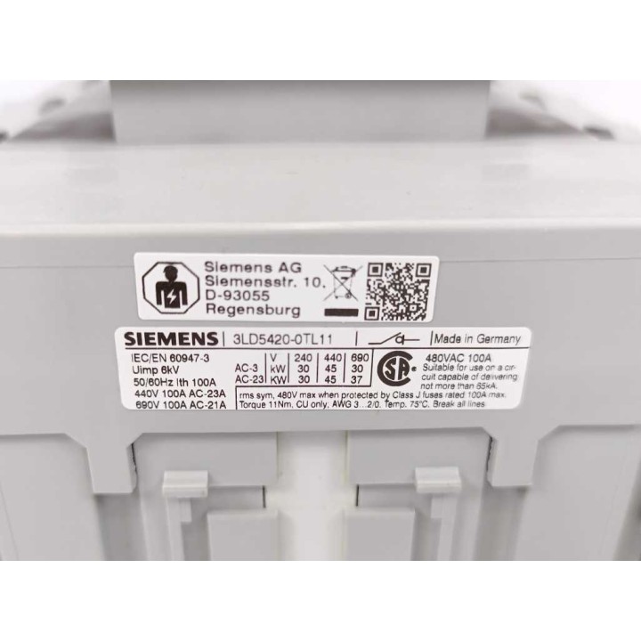 Siemens 3LD5420-0TL11 Siemens 3LD5420-0TL11