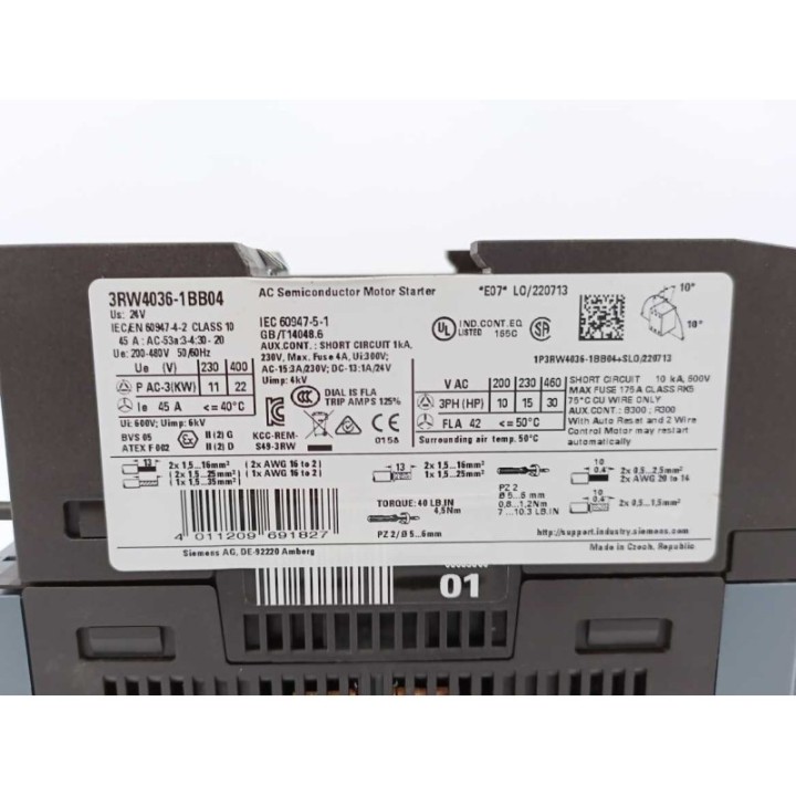 Siemens 3RW4036-1BB04 Siemens 3RW4036-1BB04