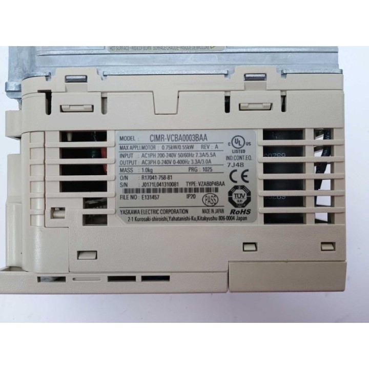 Yaskawa Electric Yaskawa Electric CIMR-VCBA0003BAA Yaskawa Electric Yaskawa Electric CIMR-VCBA0003BAA