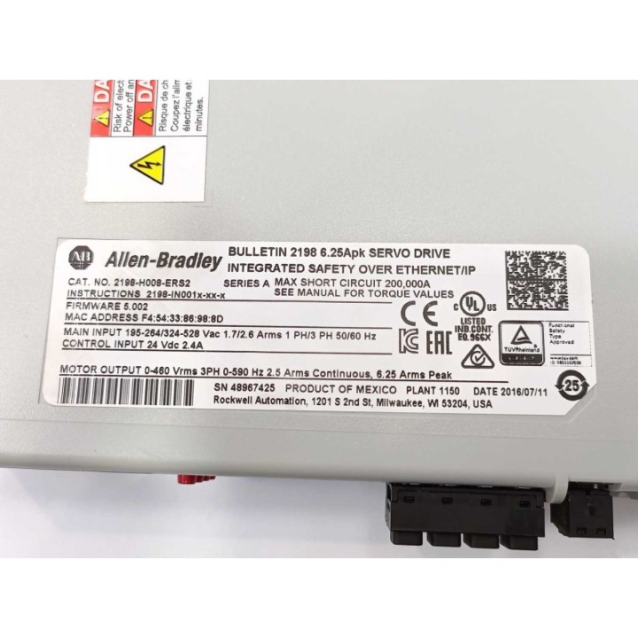 Allen-Bradley Allen Bradley Kinetix 5500S2 2198-H008-ERS2