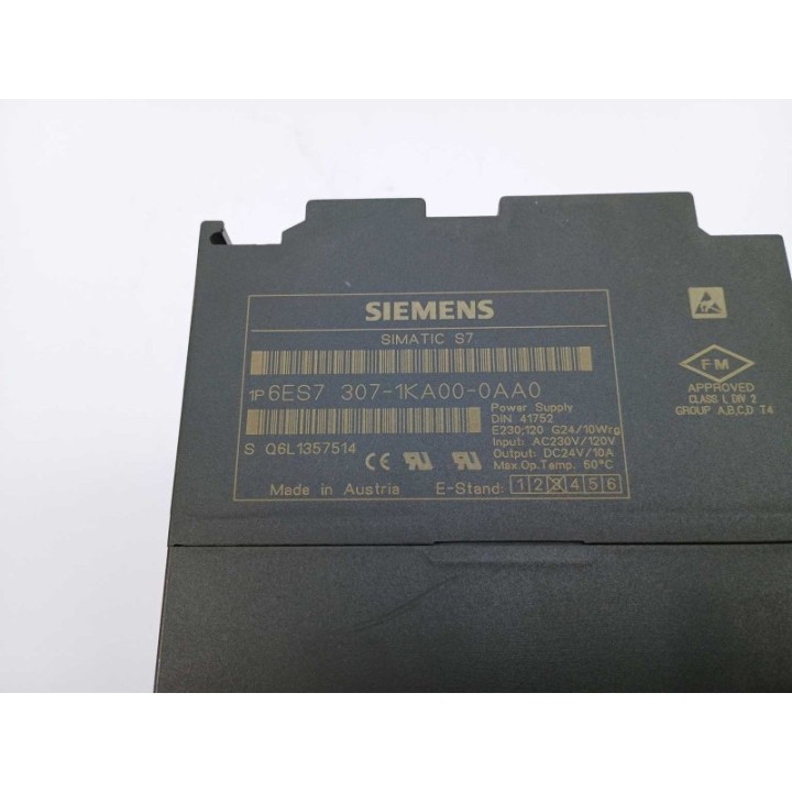 SIEMENS  SIMATIC S7 6ES7307-1KA00-0AA0 SIEMENS  SIMATIC S7 6ES7307-1KA00-0AA0