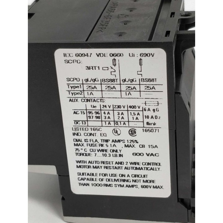 SIEMENS 3RU1116-0CB0 SIEMENS 3RU1116-0CB0