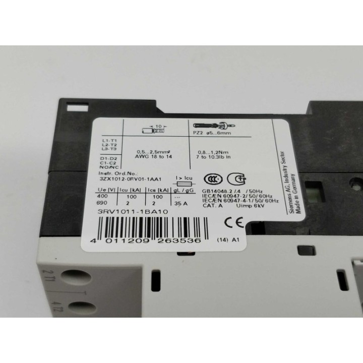 SIEMENS 3RV1011-1BA10 SIEMENS 3RV1011-1BA10