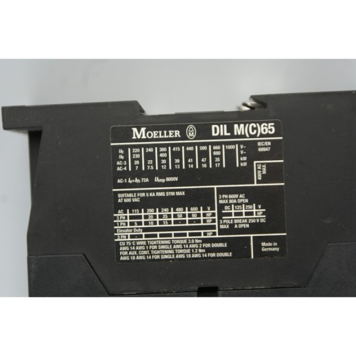 MOELLER  MOELLER DIL M65 MOELLER  MOELLER DIL M65