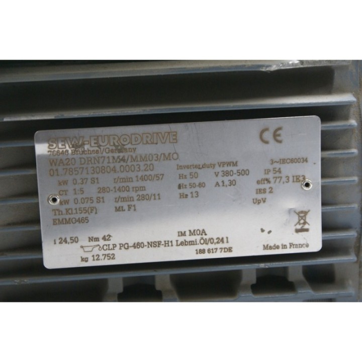 SEW EURODRIVE SEW-EURODRIVE WA20 DRN71MR/MM03/MO SEW EURODRIVE SEW-EURODRIVE WA20 DRN71MR/MM03/MO