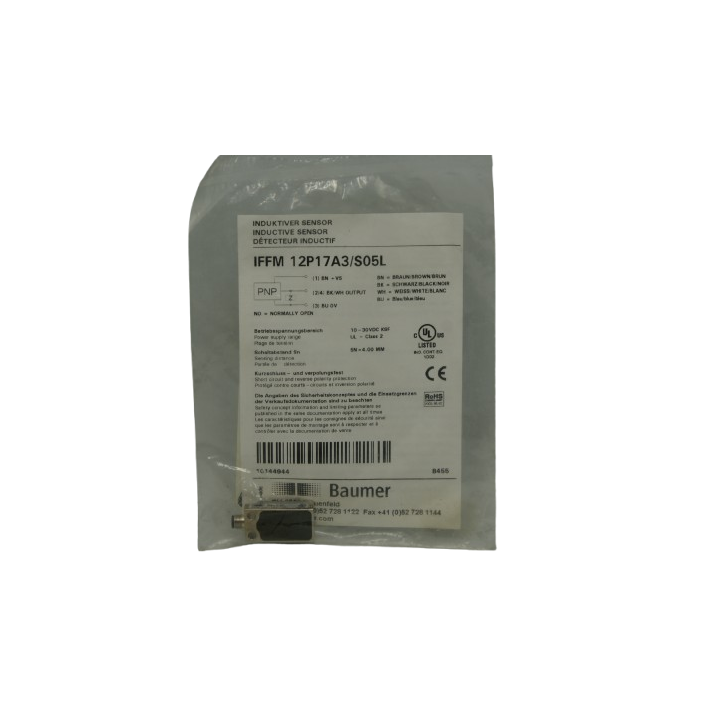 Baumer BAUMER IFFM 12P17A3/S05L Inductive sensor Baumer BAUMER IFFM 12P17A3/S05L Inductive sensor