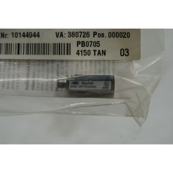 Baumer BAUMER IFFM 12P17A3/S05L Inductive sensor Baumer BAUMER IFFM 12P17A3/S05L Inductive sensor