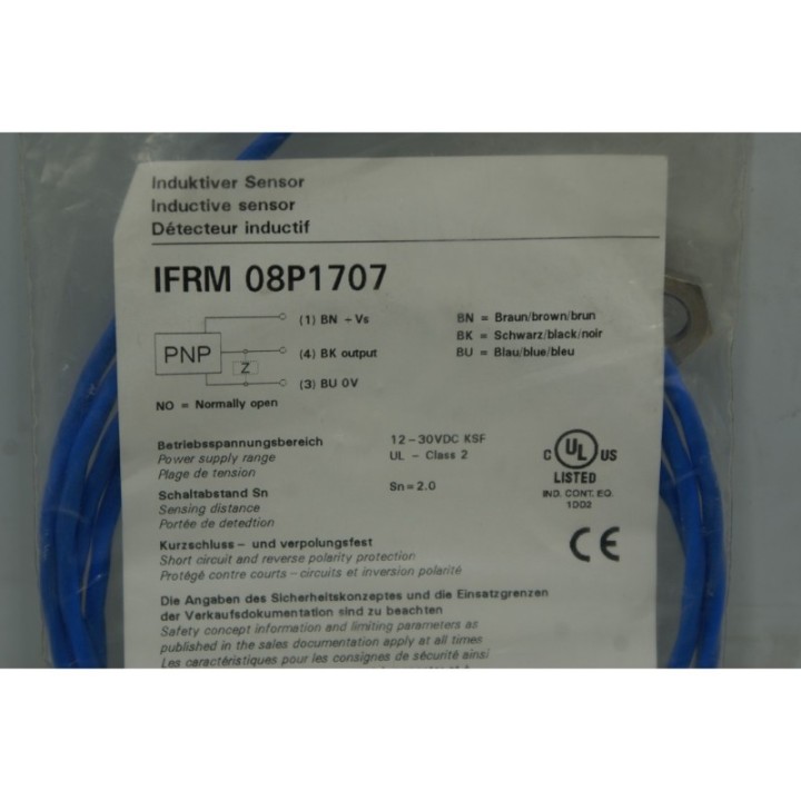 Baumer BAUMER IFRM 08P1707 Inductive sensor Baumer BAUMER IFRM 08P1707 Inductive sensor