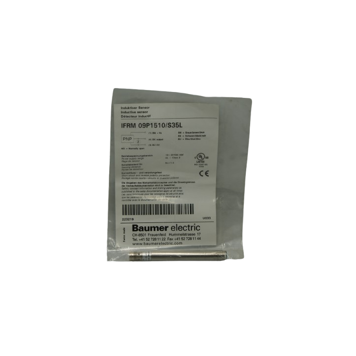 Baumer BAUMER IFRM 09P1510/S35L Inductive sensor Baumer BAUMER IFRM 09P1510/S35L Inductive sensor