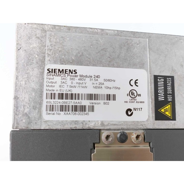 Siemens 6SL3224-0BE27-5AA0