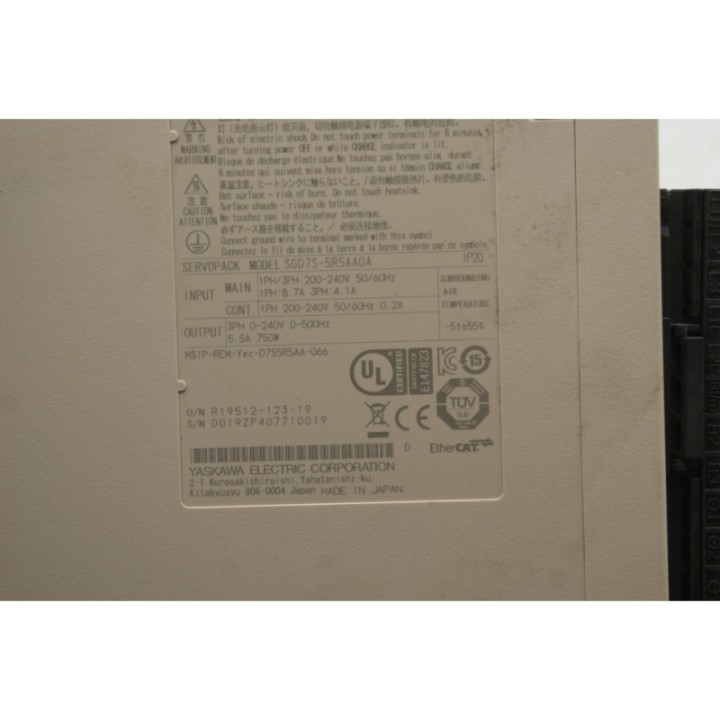 Yaskawa Electric YASKAWA SGDV-OSA01A SGD7S-5R5AA0A