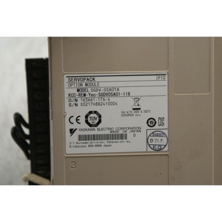 Yaskawa Electric YASKAWA SGDV-OSA01A SGD7S-5R5AA0A