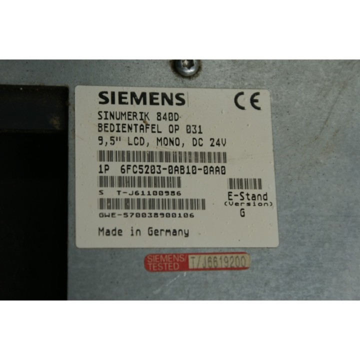 SIEMENS SINUMERIK Siemens SINUMERIK 6FC5247-0AA17-0AA0 + 6FC5203-0AB10-0AA0