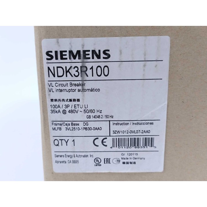 Siemens 3VL2510-1PB30-0AA0