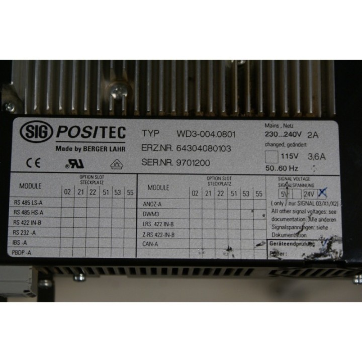 POS/TEC WD3-004.0801 POS/TEC WD3-004.0801