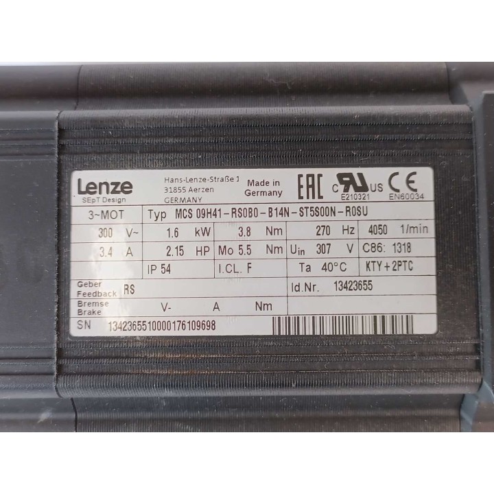 LENZE MCS 09H41-RS0B0-B14N-ST5S00N-R0SU