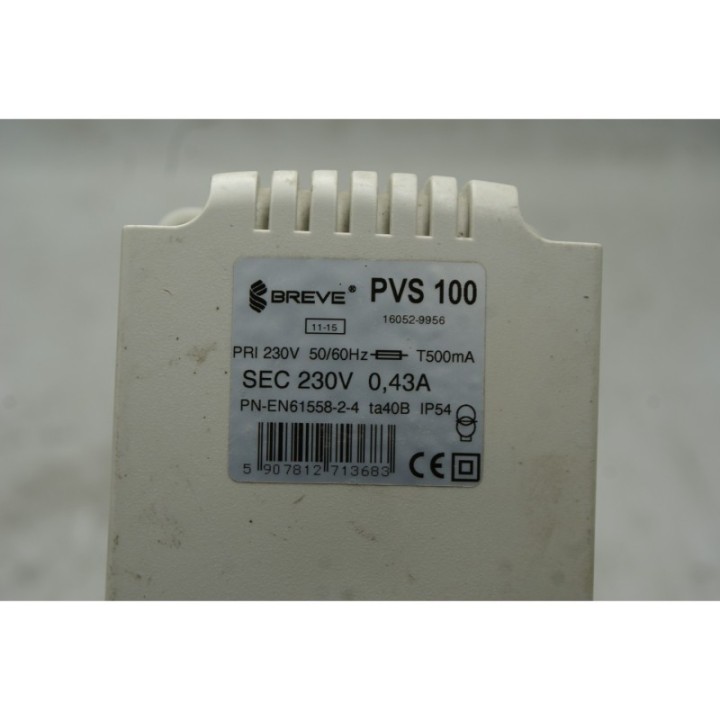 BREVE BREVE PVS100 PN-EN61558-2-4 BREVE BREVE PVS100 PN-EN61558-2-4