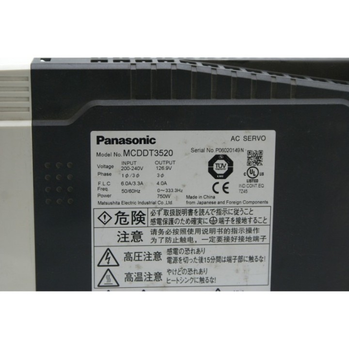 Panasonic Panasonic AC Servo MCDDT3520