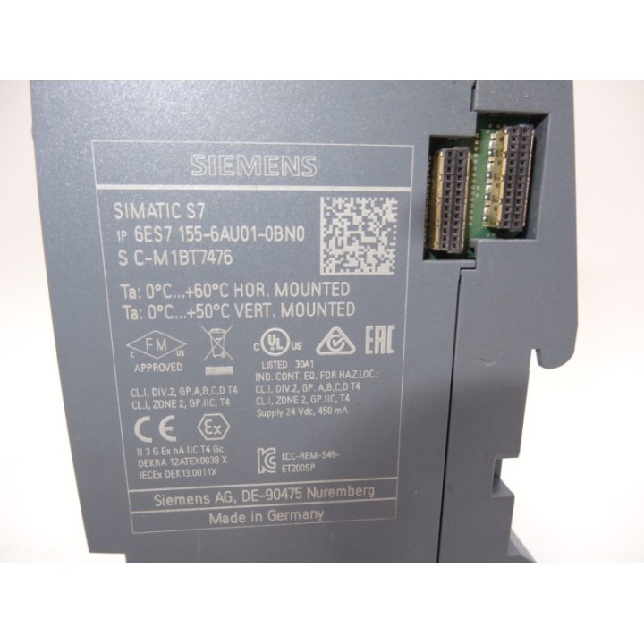 SIEMENS SIMATIC Siemens 6ES7155-6AU01-0BN0 Zestaw modułów systemu Siemens SIMATIC ET 200SP SIEMENS SIMATIC Siemens 6ES7155-6AU01-0BN0 Zestaw modułów systemu Siemens SIMATIC ET 200SP