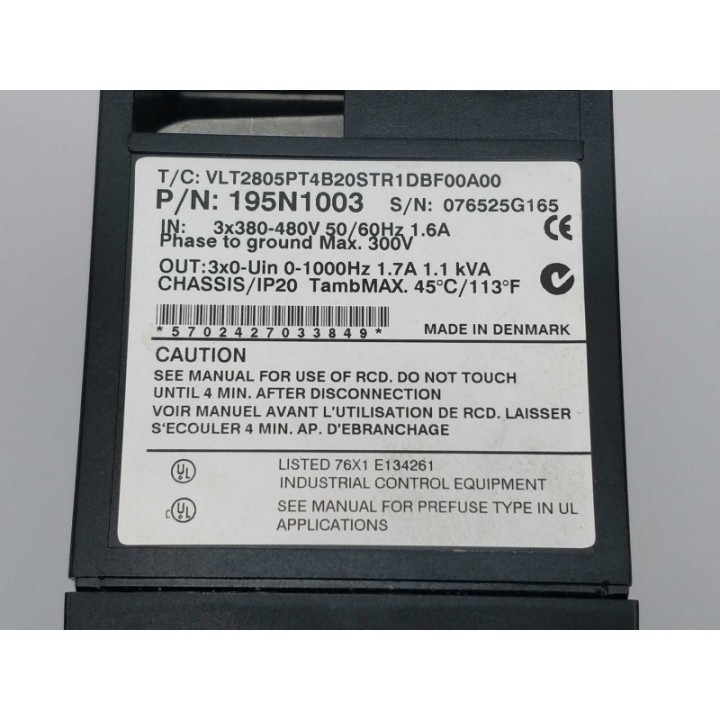 Danfoss 195N1003 Danfoss 195N1003