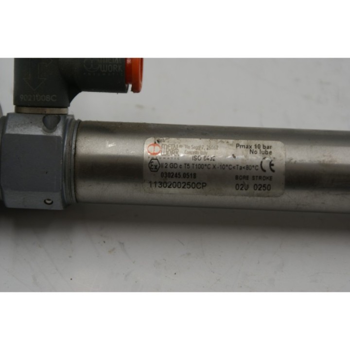 Metal Work Metal Work Pneumatic 1130200250CP 030206.0518 BORE 020 STROKE 0250 Metal Work Metal Work Pneumatic 1130200250CP 030206.0518 BORE 020 STROKE 0250