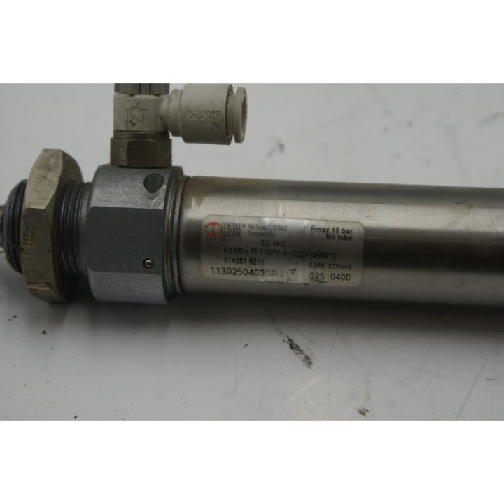 Metal Work Metal Work Pneumatic 1130250400CP 014581.0219 BORE 025 STROKE 0400 Metal Work Metal Work Pneumatic 1130250400CP 014581.0219 BORE 025 STROKE 0400