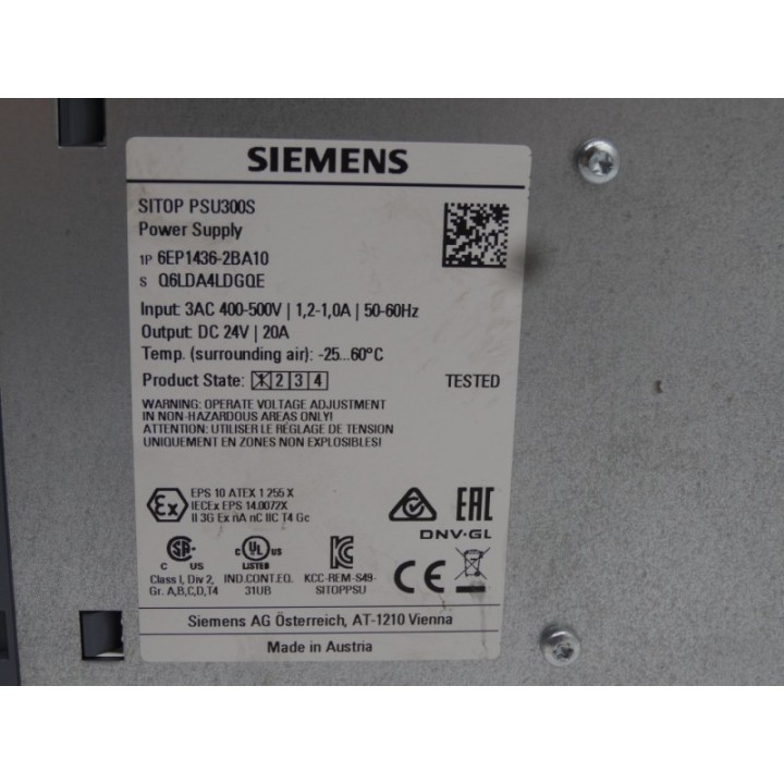 Siemens Sitop 6EP1436-2BA10 Siemens Sitop 6EP1436-2BA10