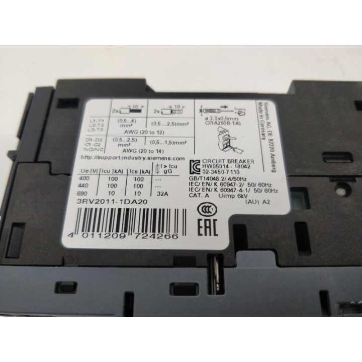 Siemens 3RV2011-1DA20 Siemens 3RV2011-1DA20
