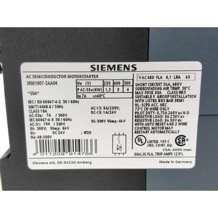 Siemens 3RM1007-2AA04 Siemens 3RM1007-2AA04