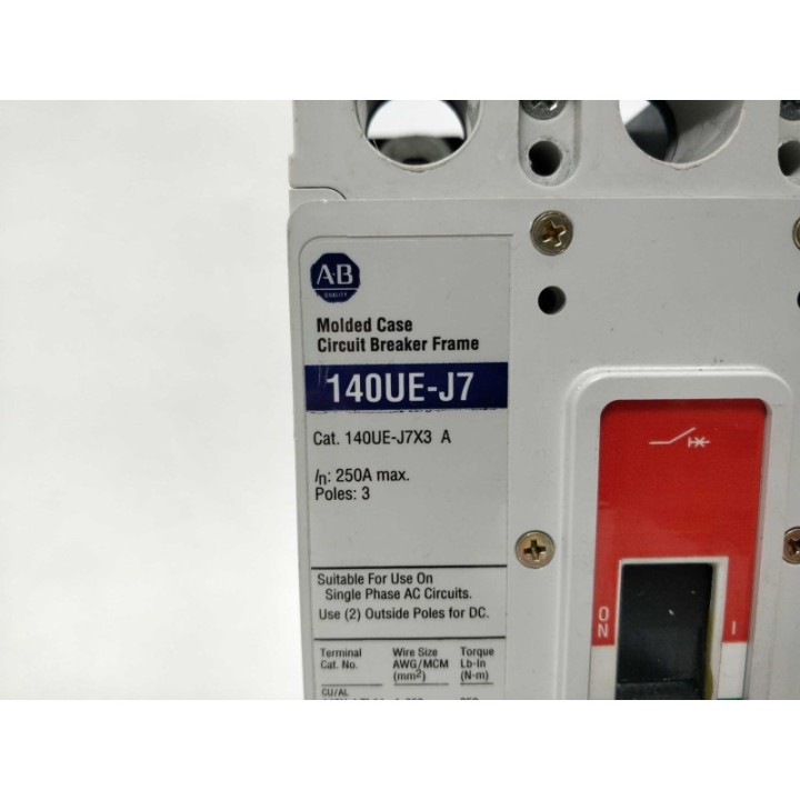 ALLEN-BRADLEY 140 OUE-J7X3 A ALLEN-BRADLEY 140 OUE-J7X3 A