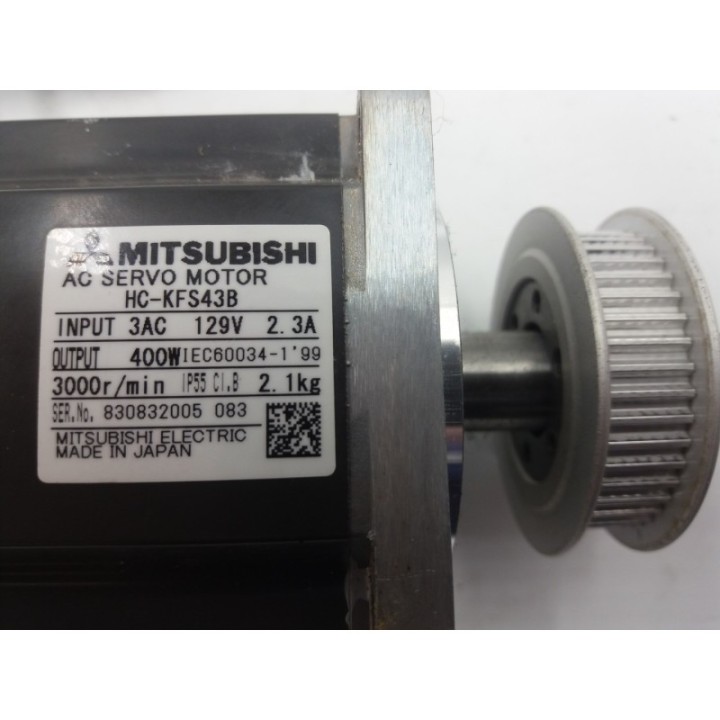 MITSUBISHI ELECTRIC  MITSUBISHI AC SERVO MOTOR HC-KFS43B MITSUBISHI ELECTRIC  MITSUBISHI AC SERVO MOTOR HC-KFS43B