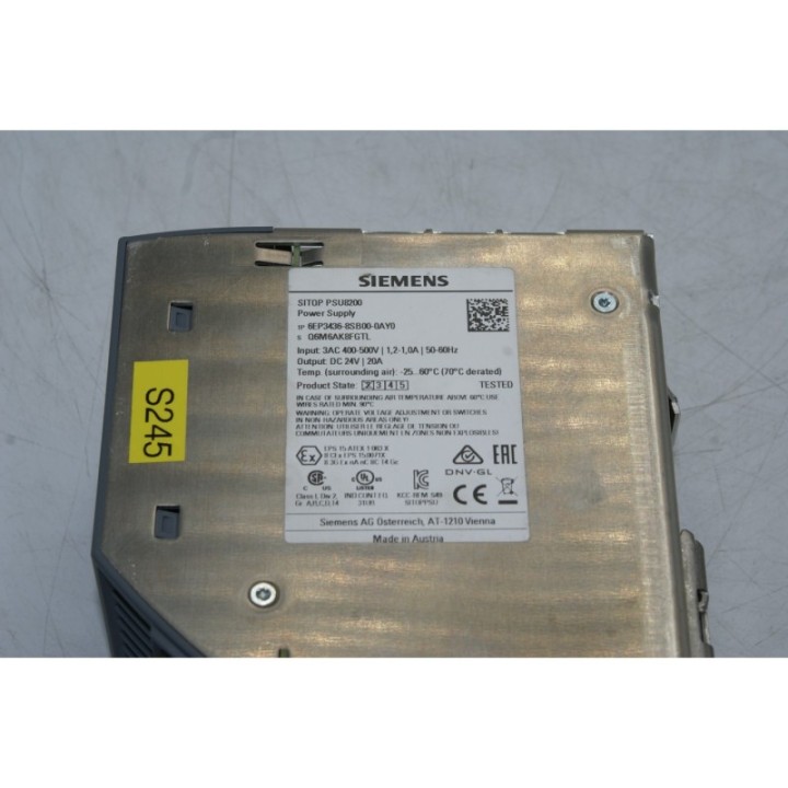 SIEMENS Siemens Sitop PSU8200 6EP3436-8SB00-0AY0 SIEMENS Siemens Sitop PSU8200 6EP3436-8SB00-0AY0