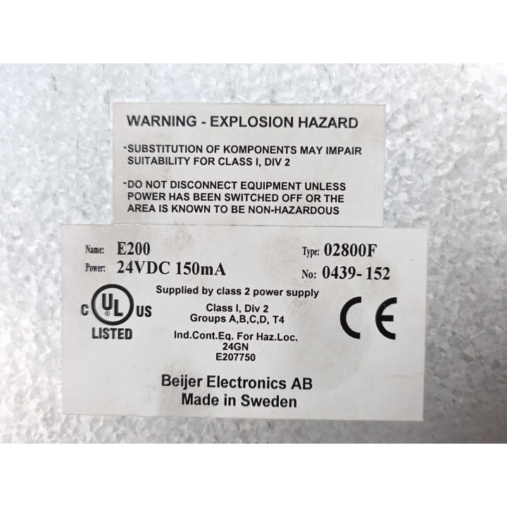 BEIJER ELECTRONICS 02800F