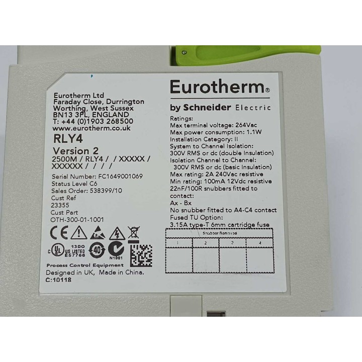 Eurotherm   Schneider Electric 2500M RLY4