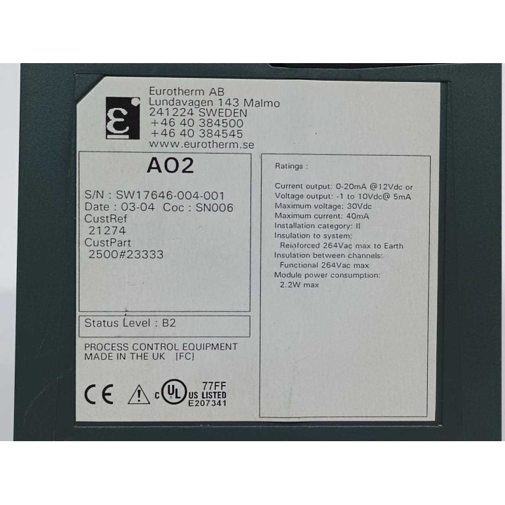 Eurotherm 2500M AO2UNIV