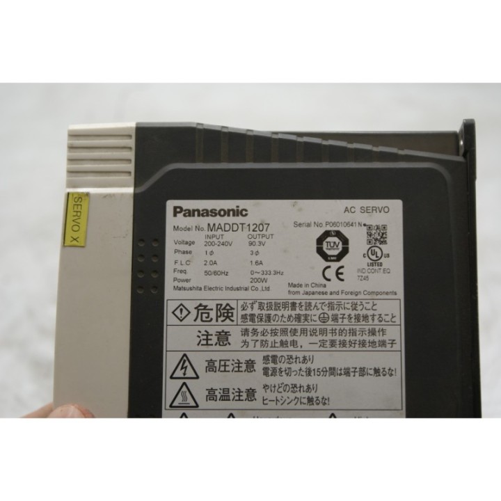 Panasonic Panasonic AC Servo MADDT1207 Panasonic Panasonic AC Servo MADDT1207