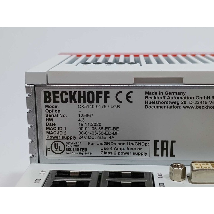 Beckhoff CX5140-0175  4GB