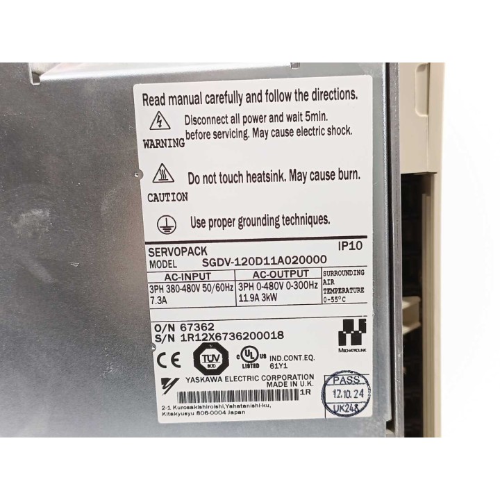 YASKAWA ELECTRIC SGDV-120D11A020000