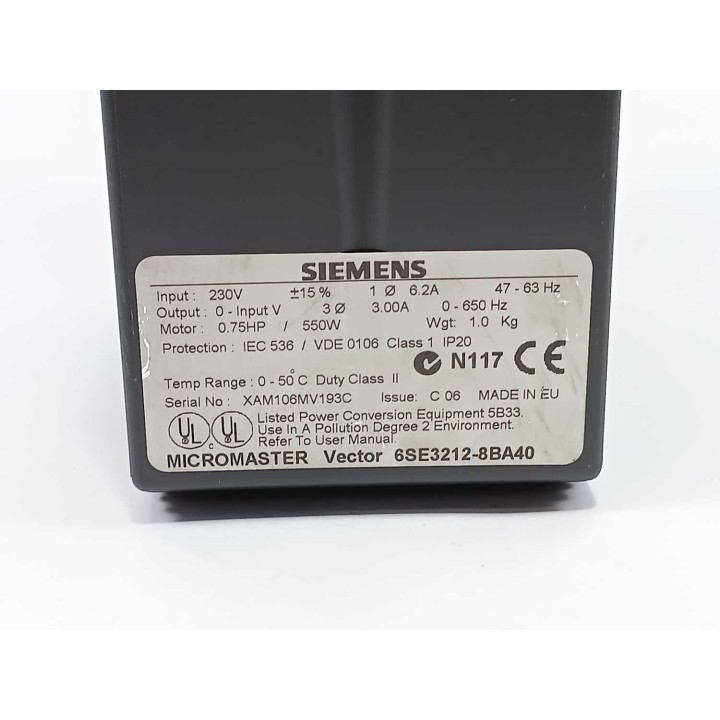 Siemens 6SE3212-8BA40