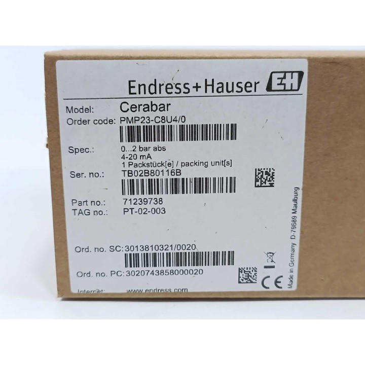 Endress+Hauser PMP23-C8U4 0