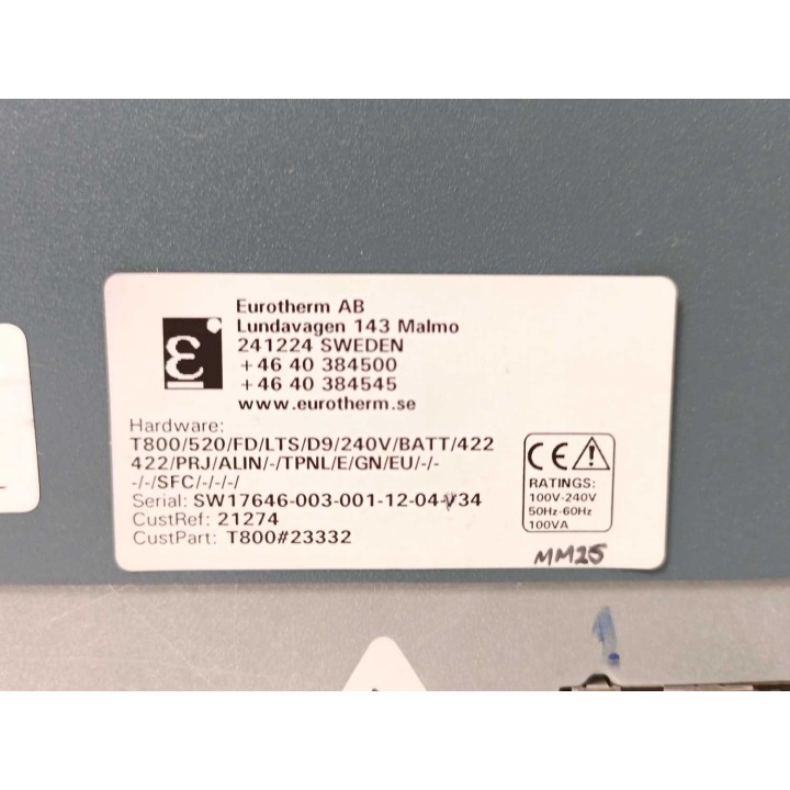Eurotherm T800 520 FD LTS D9 240V BATT 422 422 