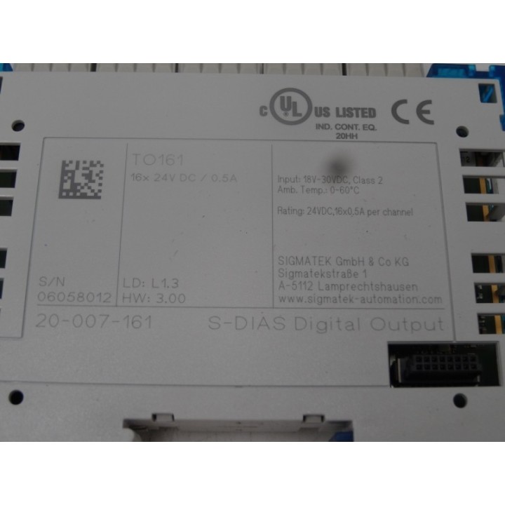 Sigmatek Sigmatek TO161 20-007-161